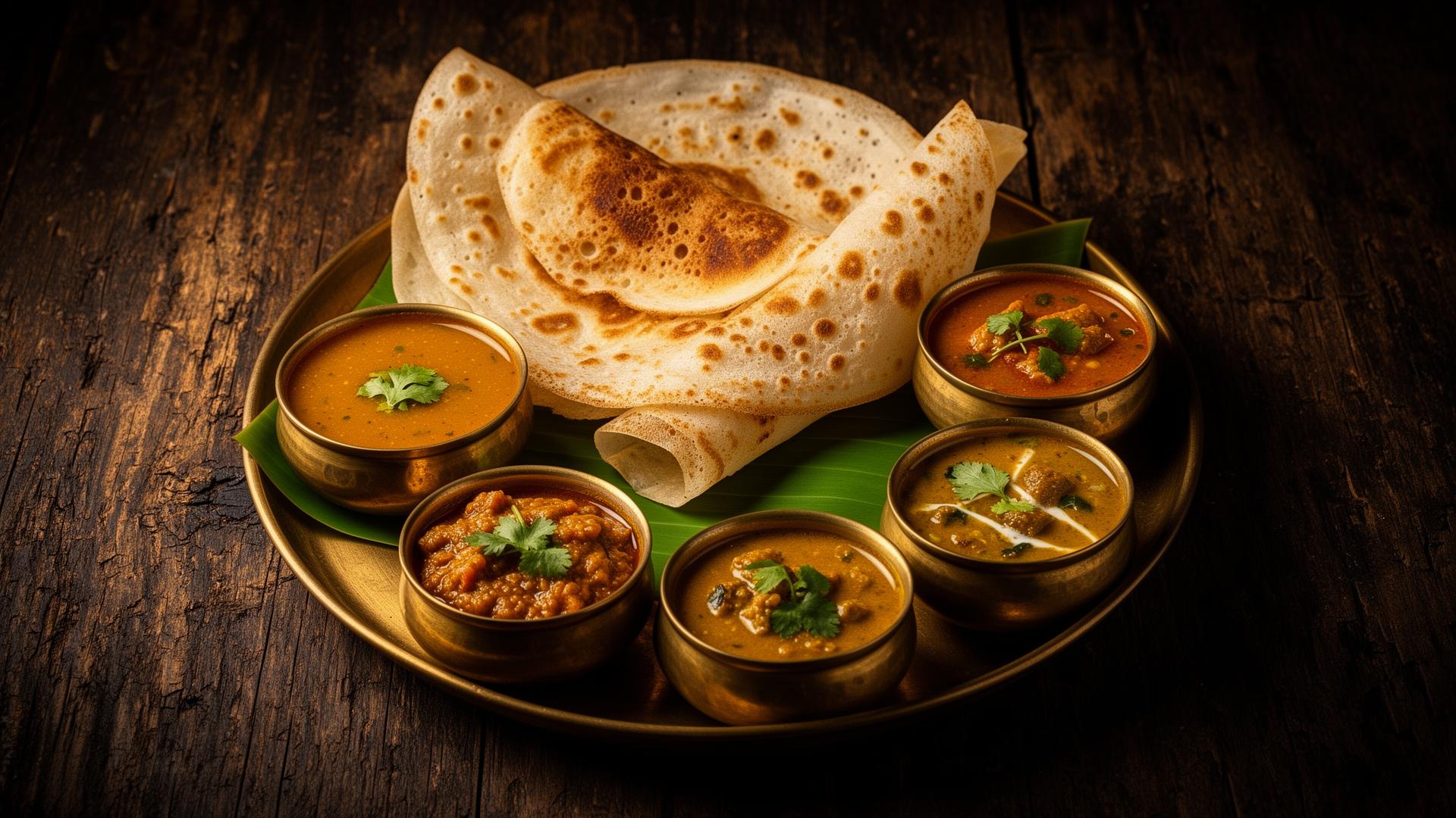 South Indian vegetarian thali